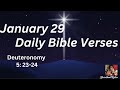 January  29 : Daily Bible verses :Our Daily Bread, Bible verse of the day