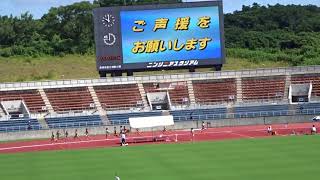 愛媛県高校陸上新人大会2017中予地区予選、男子1500m予選1組、1着：千守倫央（松山商高）4分12秒17