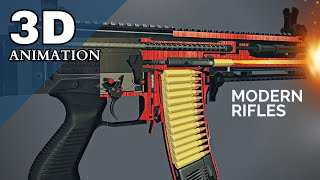 3D Animation: How a Modern Rifle works