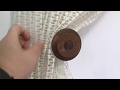 How to install: Wooden Richmond Curtain tieback/holdback