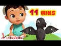 கா கா காக்கா காக்கா பாட்டு | Tamil Rhymes for Children | Infobells