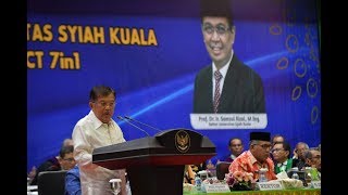 FULL: Orasi Ilmiah Wakil Presiden Jusuf Kalla pada Milad ke-58 Universitas Syiah Kuala Aceh