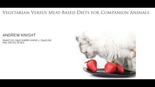 Professor Andrew Knight - Can cats and dogs go vegetarian?