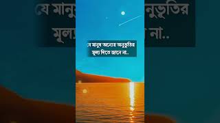 যে মানুষ অন্যের অনুভূতির মূল্য দিতে জানে না।