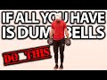 How To Dunk a Basketball IF ALL YOU HAVE IS DUMBBELLS!