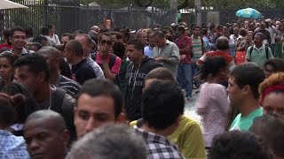 Thousands of Brazilian job seekers line up in Rio streets