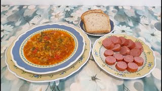 Вкусный наваристый чечевичный суп!