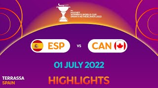 FIH Hockey Women's World Cup 2022 : Game 1 - Spain vs Canada | #HWC2022