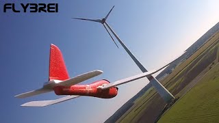 Lidl Segelflieger Flächenverdrehung Air to Air FPV Verfolgung