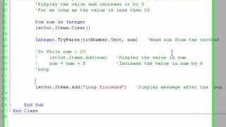 Visual Basic 2008 for Beginners: Tutorial 12 - Do Loops