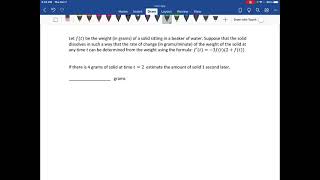 Example: Application for Linear Approximation