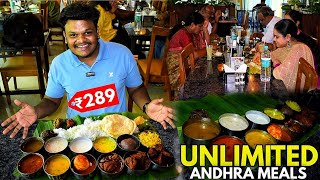 This Hidden Hotel Sell UNLIMITED ANDHRA FOOD In Bangalore for Rs.289/- Only | Street Food India