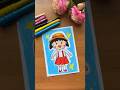 Tutorial menggambar Chibi Maruko Chan #crayola #crayon  #drawing #caramenggambar #joykosilkycrayon