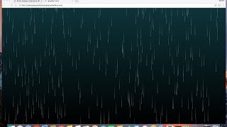 Create a Rain Effect in HTML 5 with Javascript and CSS