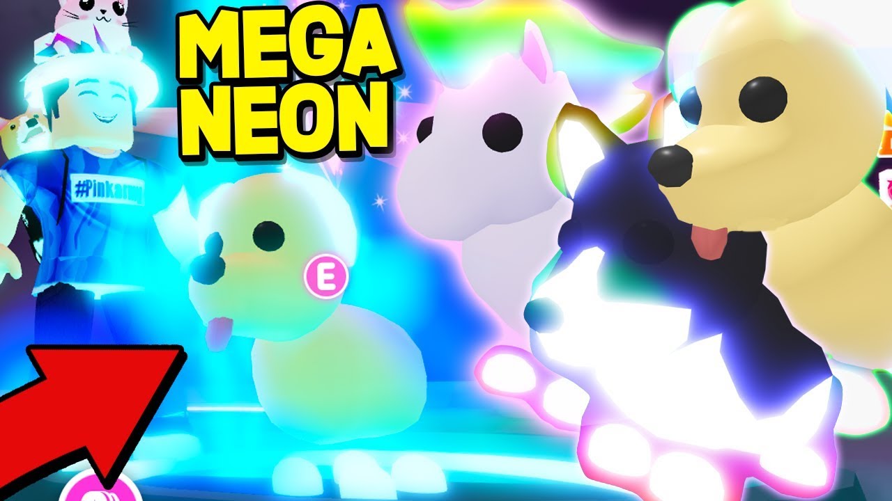 *NEW* FREE MEGA NEON PETS IN ADOPT ME UPDATE!! *MAX UPGRADE* Roblox ...