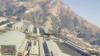 finally a kill using the plane b*mb drops on enemy players (GTA Online)