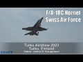 F/A-18C Hornet Climbs To The Sky - Swiss Air Force - Turku 2023