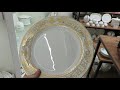 luxury embossed dinner plate