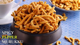 ఘాటైన మిరియాల కారప్పూస | Sankranthi Special | Sev Chakli Recipe || Murukulu Tea Time snacks