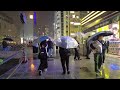 【大阪】雨の日の御堂筋イルミネーションと道頓堀イルミネーション osaka illuminations on midosuji and dotonbori 4k