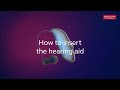 ReSound OMNIA How to insert the hearing aid