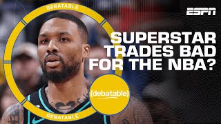 Is it bad for the NBA that so many superstars are demanding trades? | (debatable)