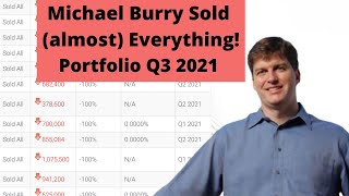 Michael Burry Sold Almost Everything Major Portfolio Changes