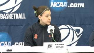 Brianna Butler \u0026 Rachel Coffey NCAA Press Conference - Syracuse Women's Basketball