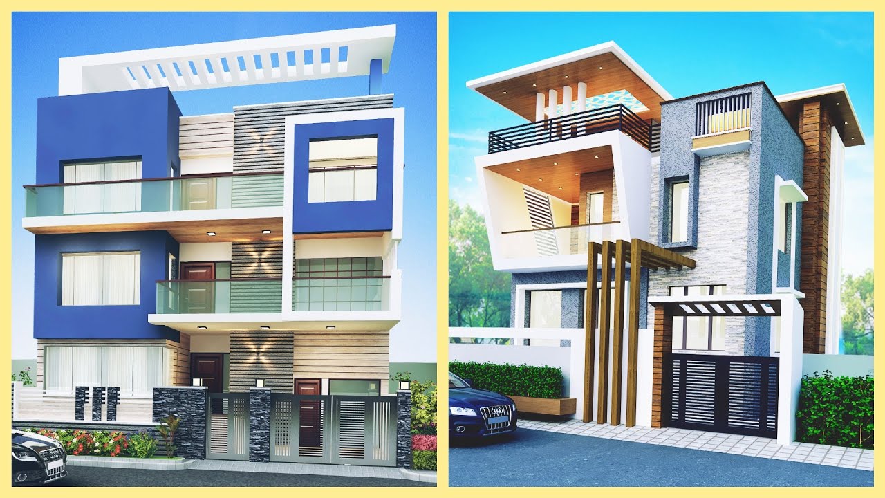 Home Elevation With Plan Youtube