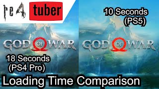 God of War PS4 Pro vs PS5 Backward Compatibility Load Time Comparisons