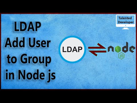 10. LDAP Node: LDAP add user to group in Node js