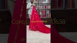 Chanderi Handloom Pure Silk Saree Contact.9770530638 #chanderisilk #chanderisilksaree