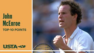 John McEnroe | Top-10 Points | US Open