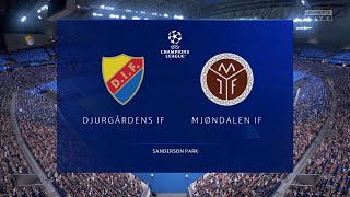 FIFA 22 | Djurgårdens IF vs Mjøndalen IF - UEFA Champions League | Gameplay