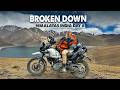 Drama braving the Indian Himalayas on a motorcycle