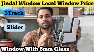 Jindal Domal Window With 6mm Glass Price | uPVC Window Price | 3 Track Slider |