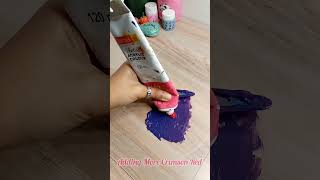 How to make dark purple color 💜|| Color mixing tutorial ✨|| #shorts #youtubeshorts