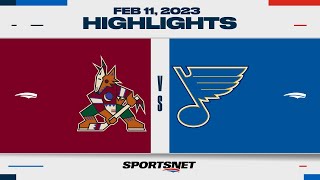 NHL Highlights | Coyotes vs. Blues - February 11, 2023