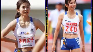 japan championship in athletics 2017 woman 100mH 美人日本の女性の戦い！陸上日本選手権２０１７「女子１００ｍＨ決勝」優勝：木村文子（エディオン）