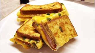 This breakfast recipe surprised everyone! The most delicious egg toast in 5 minutes!❗