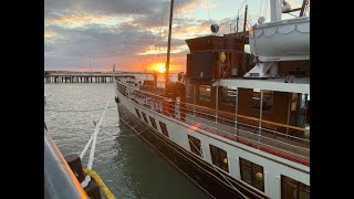 The PS Waverley. The last sea going steam paddle steamer in the world! Part 1