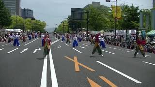 よさこい雅月・長州わ組　ダイナミック琉球　フラワーフェスティバル2019　パレード⑤