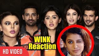 TV Celebs Reaction Priya Prakash Varrier's Wink | The Oru Adaar Love | New Latest Reaction