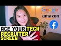 How to ACE your Tech Recruiter Phone Screen Interview (What is a phone screen?)