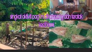 Singkat aktiviti pagi ini dikampung dan teratak kecil kami