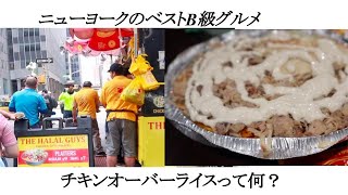 ニューヨーク名物チキンオーバーライスって何？B級グルメを食べるだけの動画　ニューヨーク生活 海外生活 アメリカ移住　フリーランス夫婦　新米ママ