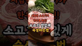 저렴한 소고기 맛있게 숙성하는법! 한우맛나는 소고기 숙성법👍