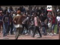Clashes at SAfrica student protest
