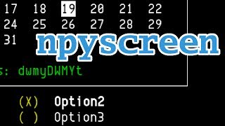 npyscreen, rapid UI development for Python/curses