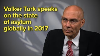 Volker Turk speaks on the state of asylum globally in 2017 (long)